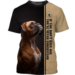 LOVE BOXER – if you don’t have one you’ll never understand Men and Women 3D Shirt In Coffe color