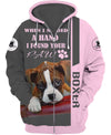 LOVE BOXER In Light Pink Men and Women 3D Shirt
