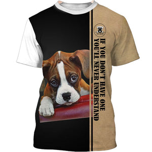 LOVE BOXER Never Understand 2 Men and Women 3D Shirt