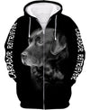 Love Dog – Love Labrador Full Black Men and Women 3D Shirt
