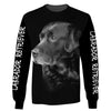 Love Dog – Love Labrador Full Black Men and Women 3D Shirt