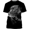 Love Dog – Love Labrador Full Black Men and Women 3D Shirt