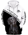 Love Dog – Love Labrador In Black/White Men and Women 3D Shirt