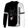 Love German Shepherd In Black Men and Women 3D Shirt