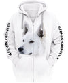 Love German Shepherd In White Men and Women 3D Shirt