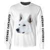 Love German Shepherd In White Men and Women 3D Shirt