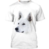Love German Shepherd In White Men and Women 3D Shirt