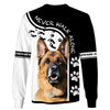 Love German Shepherd Never Walk Alone 3D shirt for German Shepherd lovers