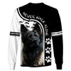 Love German Shepherd – never walk alone Men and Women 3D Shirt In Black/White