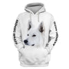 Love German Shepherd White 3D shirt for German Shepherd lovers