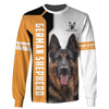 Love German Shepherd Yellow Men and Women 3D Shirt