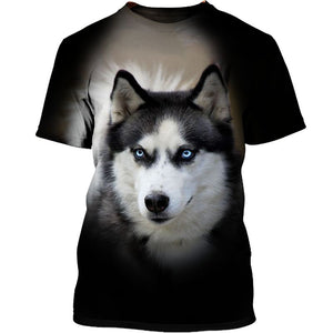 Love Husky Face 3D shirt for Husky lovers