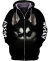Love Husky Face Men and Women 3D Shirt