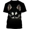 Love Husky Face Men and Women 3D Shirt