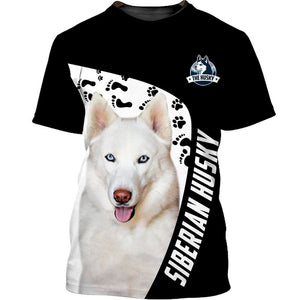 Love Husky In White Men and Women 3D Shirt