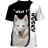 Love Husky In White Men and Women Ver.2 3D Shirt