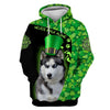 Love Husky Men and Women 3D Shirt In Green