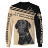 Love Labrador Retriever Men and Women 3D Shirt In Coffe/Black