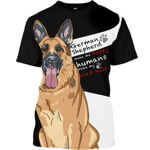 Love – My Friend – German Shepherd Men and Women 3D Shirt