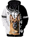 Love My German Shepherd – never walk alone Men and Women 3D Shirt