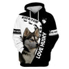 Love My Husky In Black/White Men and Women 3D Shirt
