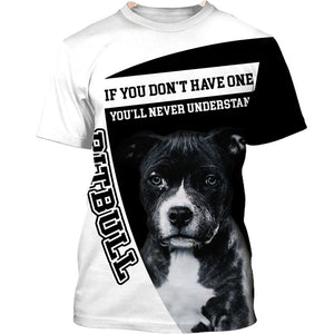 Love Pitbull – A friend who really understand me Men and Women 3D Shirt