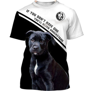 Love Pitbull – A friend who really understand me Men and Women Ver.2 3D Shirt