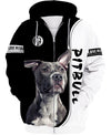 Love Pitbull Men and Women 3D in Black/White Ver.3 T Shirt
