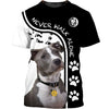 Love Pitbull Men and Women 3D Shirt