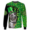 Love Pitbull Men and Women 3D Shirt In Green