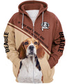 Lovely Beagle dog Men and Women Ver.2 3D Shirt