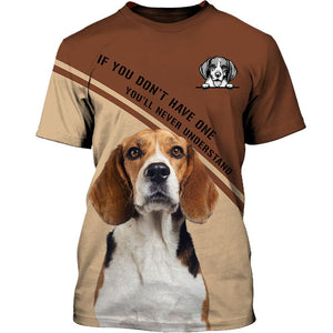 Lovely Beagle dog Men and Women Ver.2 3D Shirt
