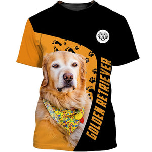 Lovely Golden Retriever – Golden Made Me Happy Men and Women Ver.3 3D Shirt