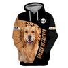 Lovely Golden Retriever Men and Women 3D Shirt