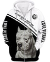 Lovely Pitbull dog Men and Women 3D Shirt
