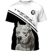Lovely Pitbull dog Men and Women 3D Shirt