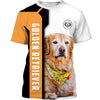 Loves golden retrievers – A friend who really understand me Men and Women 3D Shirt