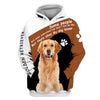 Loves golden retrievers – A friend who really understand me Men and Women Ver.2 3D Shirt