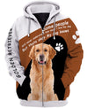 Loves golden retrievers – A friend who really understand me Men and Women Ver.2 3D Shirt
