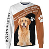 Loves golden retrievers – A friend who really understand me Men and Women Ver.2 3D Shirt