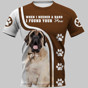 Mastiffs I Needed A Hand Men and Women 3D T Shirt