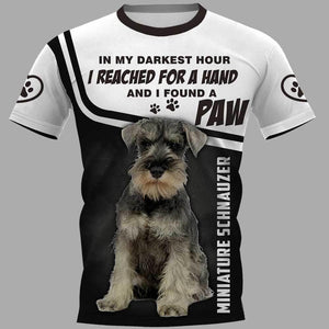 Miniature Schnauzer Men and Women 3D T Shirt