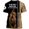 My Best Friend is a German Shepherd Toddler Men and Women 3D Shirt