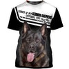 My Friend – Love Black German Shepherd Men and Women 3D Shirt
