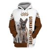 My Friend – Love Cute German Shepherd Men and Women 3D Shirt