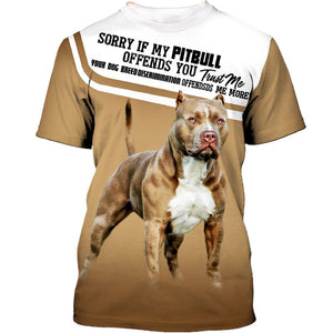 My Friend – Lovely pitbull – Men and Women Ver.2 3D Shirt