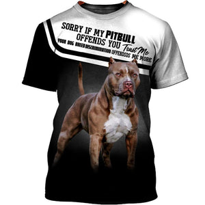 My Friend – Lovely pitbull – Men and Women Ver.3 3D Shirt