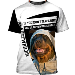 My Friend – Lovely Rottweiler – Men and Women 3D Shirt