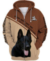 My Friend – My Family – Black German Shepherd Men and Women 3D Shirt