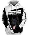 My Friend – My Family – Black German Shepherd Men and Women Ver.2 3D Shirt